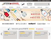 Tablet Screenshot of perfumesvalencia.com